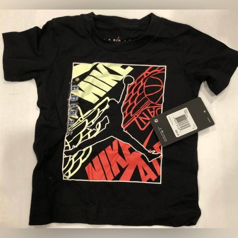 New with tag! Nike Air Jordan Boy's Jumpman Logo Youth T Shirt Top 2T
